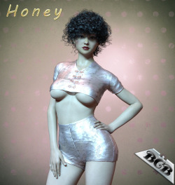 BoxcutterBeauty has created a brand new outfit for G3F! This outfit consists of a Top and Shorts and has 7 Satin and 7 Lace texture sets for Iray. Compatible with Daz Studio 4.8 and up! Check the link for all the info! BCB Honey Outfit For G3  http://rend