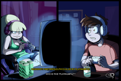 dubbman11: A commission Done By @chillguydraws  Dipper is back home playing Bloodcraft: Overdeath but has met his match in the form an unbeatable level 100 player called PLATINUMPAZ who is this player… We know but he doesn’t   this is the perfect