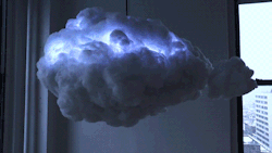 exhale-stardust:  fencehopping:  Thunderstorm cloud lamp  Future lamp. 