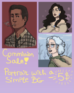 radicalcourier:  arnielia-art:  I’m having an end of summer mini sale!I’m in need of some money so if you would like a digital portrait it’s 50% off for a limited time!!! I’ll do any character, from a  video game, anime, or original!  For more