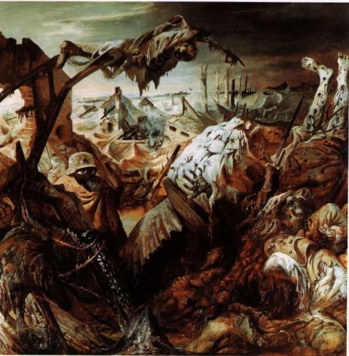 Trench Warfare by Otto Dix 1932https://painted-face.com/