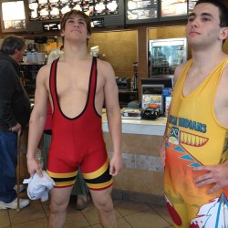 amateur-wrestling:  #bulging at McDonald’s in Toms River with ma boy @crissiotis #wrestling via zachgoldrosen