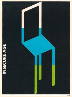 design-is-fine:Otaro Tomoeda, Poster Insecure Age, 1975. Japan. Via Graphis posters 75. Source