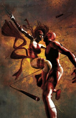 comicnate:  Elektra and Daredevil