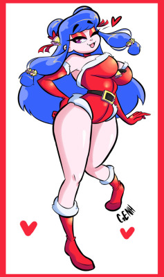 ninsegado91: gray-eggs-n-ham: Holiday Commission of Sexy Santa Shampoo for @javidluffy !Feels good to draw one of my favorite gals from one of my favorite anime c: Wow lovely  &lt;3 u &lt;3