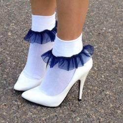 sissydebbiejo:  Great #sissy socks and shoes.