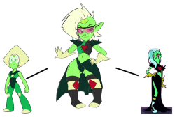 twisted-brit: Drawing practice. Peridot x Lord Dominator fusion 
