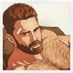 artbyfab:  #art #arte #digitalart #digitalart  #gayillustration #gayilustracion #hairychest #beard #bearded #beardporn #close up #gayart  #porncomic #pornparody #walkingbed  Check @artgaybyeric Instagram account. He is one of my #bestfriend in Paris ✨💝