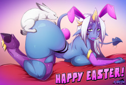 gmeen:  I didn’t had time for a new Easter pic cause of the Amazon project.But i hope you’ll like this cute little edit. ;) Happy Easter! 
