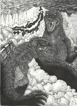 thatkaijunerd:  G3 GAMERA VS. GMK GODZILLA IT IS COMPLETE!!!!  Too awesome not to share.