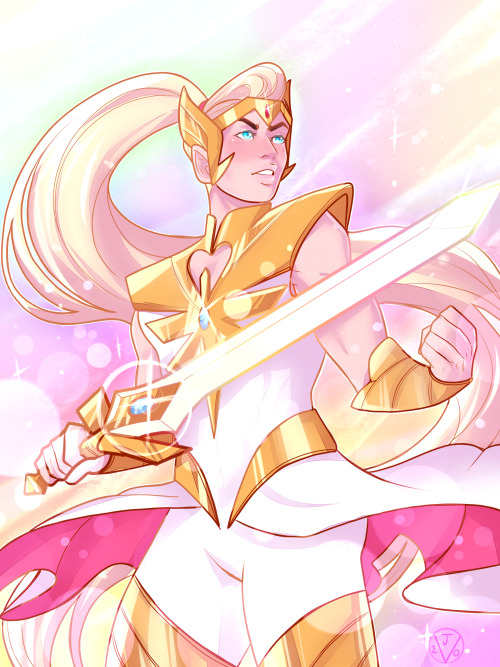 jen-iii: I love drawing She-ra stuff because it pings all my art aesthetic vibes which are 1: Bright ass rainbow colors 2: GAY 