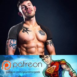 gaycomicgeek:  http://gaycomicgeek.com/patreon-click-bait-post-call-it-what-it-is-right/  Thanks @hnsimagery for another great pic! It’s only slightly cropped.  This is an unrealistic expectation of what I really look like, but I still like the picture.