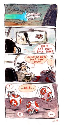 lissabt:  BB-8 is like a dog in a backseat. 