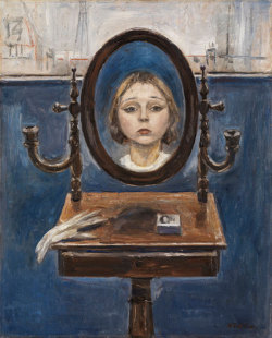 amare-habeo:  Wladimir Lukianowitsch von Zabotin (1884-1967) Girl in the Mirror (Mädchen im Spiegel), 1922/27 
