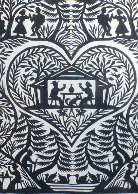 Scherenschnitte paper cutting patterns vintage