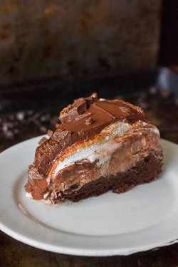 do-not-touch-my-food:  Mississippi Mud Pie Ice Cream Cake  It&rsquo;s been so long since I had Mississippi Mud cake. omnom