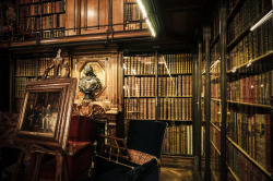 elle-may:   Magnificent Book Cabinet (le Cabinet des Livres) in the Château de Chantilly.  ~~Always wanted an enchanting library   Well, now I&rsquo;m horny.