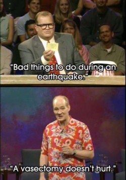 sweaterkittensahoy: leadthefuckingway:  Colin Mochrie is the undisputable fucking king of Improv  The newscaster puns are a whole different level. 