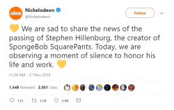moonlandingwasfaked: source Stephen Hillenburg, the creator of spongebob has passed away. 