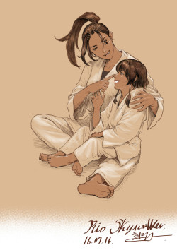 borealisowl:  Ana and Pharah, Overwatch (OQ) / Rio Skywalker: AS, pixiv 