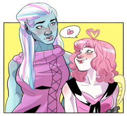 starfleetbabe:  tall and buff &amp; small and pink 