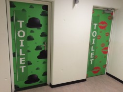 yuurg:  geekoftime:  teamrocketing:  my university has these toilets and they’re honestly ridiculous   “what is your gender?” “Top hats”  i mean, by this logic theyre technically gender neutral.“Hey, this is the men’s room!”“No, it’s