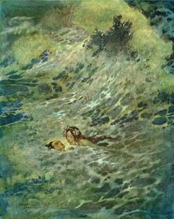 loumargi:  edmund-dulac-the-mermaid-in-the-sea