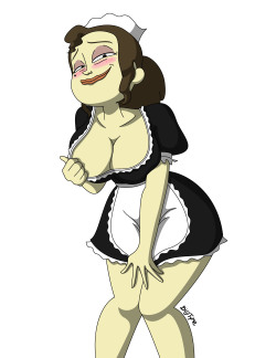 bluedragonkaiser:  bigtymeuniverse:  A 4chan Drawthread Request Lascars’ Manuella as a French Maid  Wonder if I should watch this movie just for her at least.  &lt; |D&rsquo;&ldquo;