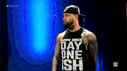 toosweetme:Jimmy Uso waits to find out his partner for the Mixed Match Challenge