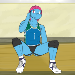 Volleyball Pokedude Pinup: Totodile