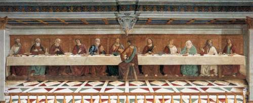 domenico-ghirlandaio:  Last Supper, 1476, Domenico GhirlandaioMedium: panel,tempera