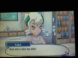 crow-pond:I’m probably not the first person to notice this, But Professor Kukui’s wife, Professor Burnet, came from the ‘Pokemon Dream Radar’ game made for the 5th generation yup X3