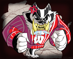 This was commissioned by my family’s personal fitness trainer. He just wanted a picture of Bucky Badger, nothing much more then that. ALSO YES, I AM A WISCONSIN BOY, BORN AND RAISED AND DARN PROUD!
