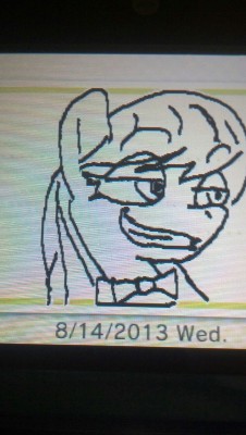 lyratime:  I found this on my 3ds I forgot I tried to draw octavia melody on swapnote by tracing the pic I saw from memory I didn’t like it cause I just traced it  X3!