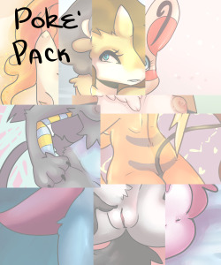 rainbowsprinklesart:  THE POKE PACK IS COMPLETE.It is a nsfw pokemon pack.You can purchase here or by clicking the image. Patrons get the pack for free. It contains 10 unique pictures along with the sketches/lineart, and oodles of edits. Had a bit of