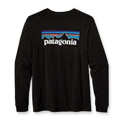 Patagonia Men's Long-Sleeved P-6 Logo T-Shirt - Dottie Fashion Websites