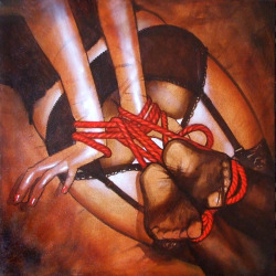 discobondage:  &lsquo;Red Ropes&rsquo; by Mr Hues 