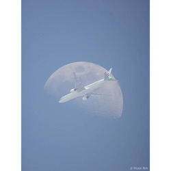 An Airplane in Front of the Moon   Image Credit &amp; Copyright: Ji-Hoon Kim  Explanation: If you look closely at the Moon, you will see a large airplane in front of it. Well, not always. OK, hardly ever. Actually, to capture an image like this takes