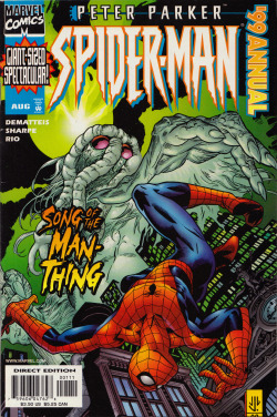 Peter Parker: Spider-Man Annual 1999 (Marvel Comics, 1999). Cover art by J.G. Jones.From Oxfam in Nottingham.
