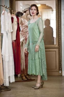 costumeloverz71:Margaret (Kelly Macdonald) Green dress.. Boardwalk Empire (2010-14)…. Costume by  Lisa Padovani  &amp;  John Dunn…  