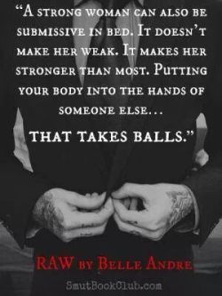 This is why I&rsquo;m a switch, too dominant to be a true sub/little, but I have a wide submissive streak that I love to give in to. Awesome book, btw.