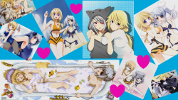 kohtainugami:  So this is a popular ship… and i do indeed ship this. Laura Bodawig and Charlotte Dunois from infinite stratos ^_^