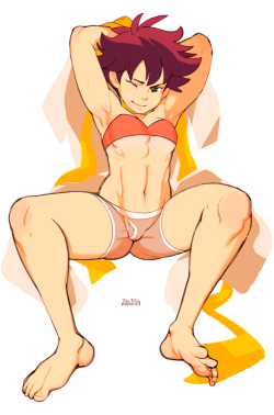 jeiae:  brekkist:  I really liked Jeiae’s mop-top style Makoto, so I gave it a try. (NSFW version here!)(Pocket Club)  I like your version of my version of Makoto.  Great job, man.   slbtumblng ;3