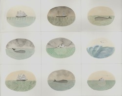 fuckyeahmobydick:  Whales, Ships and Icebergs by Sophie Blackall 