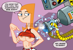 phineasandferbhentai:  Another fuck-obsessed hottie Phineas and Ferb tv-show got those perfect big boobs to expose to us and she never says “no” to anyone who comes up with a hard-on. See the raunchy ways of superheroes’ private life brought to