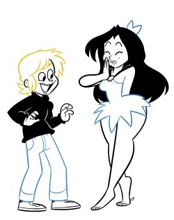 dacommissioner2k15:  dacommissioner2k15:  Kick starting my annual  Halloween Jam with my two main O.C. protagonists : Chris and Crystal.  Chris is dressed up as classic Johnny Quest from the 60s and 70s….which ironically this will be his getup during