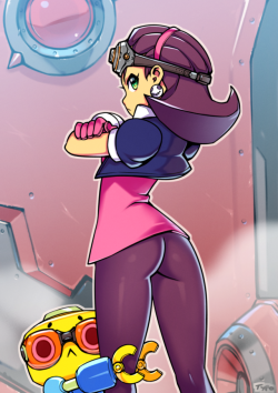 ninsegado91:  requiemdusk: Mission : Plunder nearby towns for resources, information, and cute shoes. Tron shows her determination.  Nice
