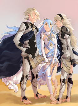 yusaname:  Here’s a close up of my piece for the fire emblem fates countdown from yesterday! 