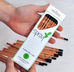 wickedclothes:  Sprout Pencil: Flower Pack Sprout is a pencil that can be upcycled to a plant, enabling it to be used without waste. Handmade in the USA with sustainably-harvested cedar. Currently on sale at Amazon!
