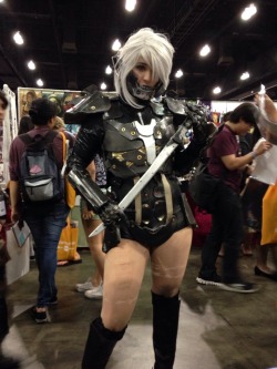 Day 2 of AX is over and this lady was an amazing MGR Raiden!!  Much thanks to everyone who came by todaaaaaay! XD